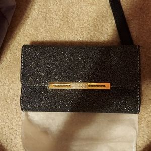 Black glitter Crossbody/clutch